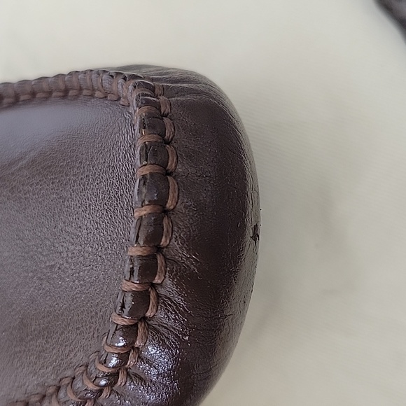 FENDI Zucca Moccasin Logo Leather Loafer for Men - Picture 13 of 17